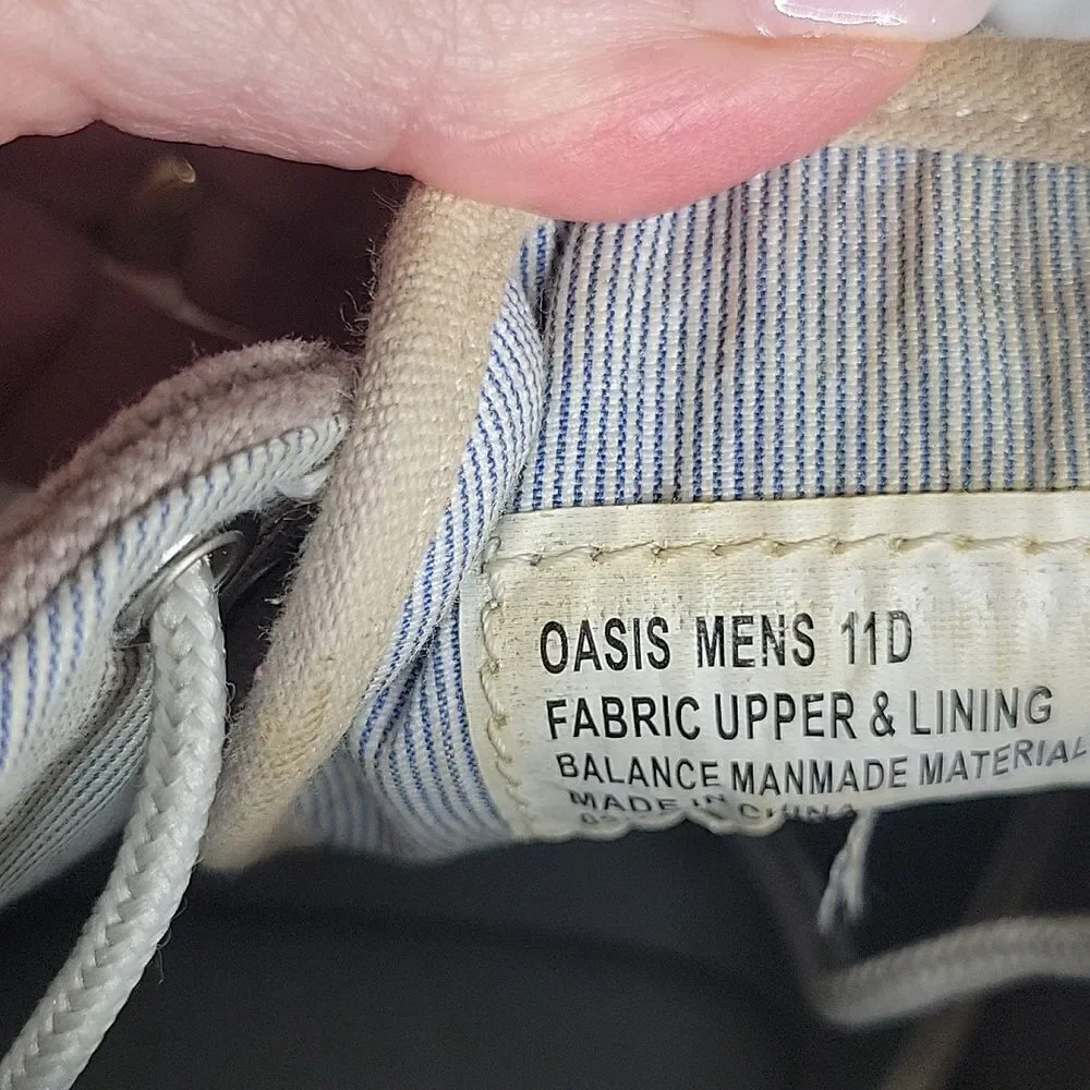 IZOD OASIS Men's Linen Taupe Casual Shoes Size 11